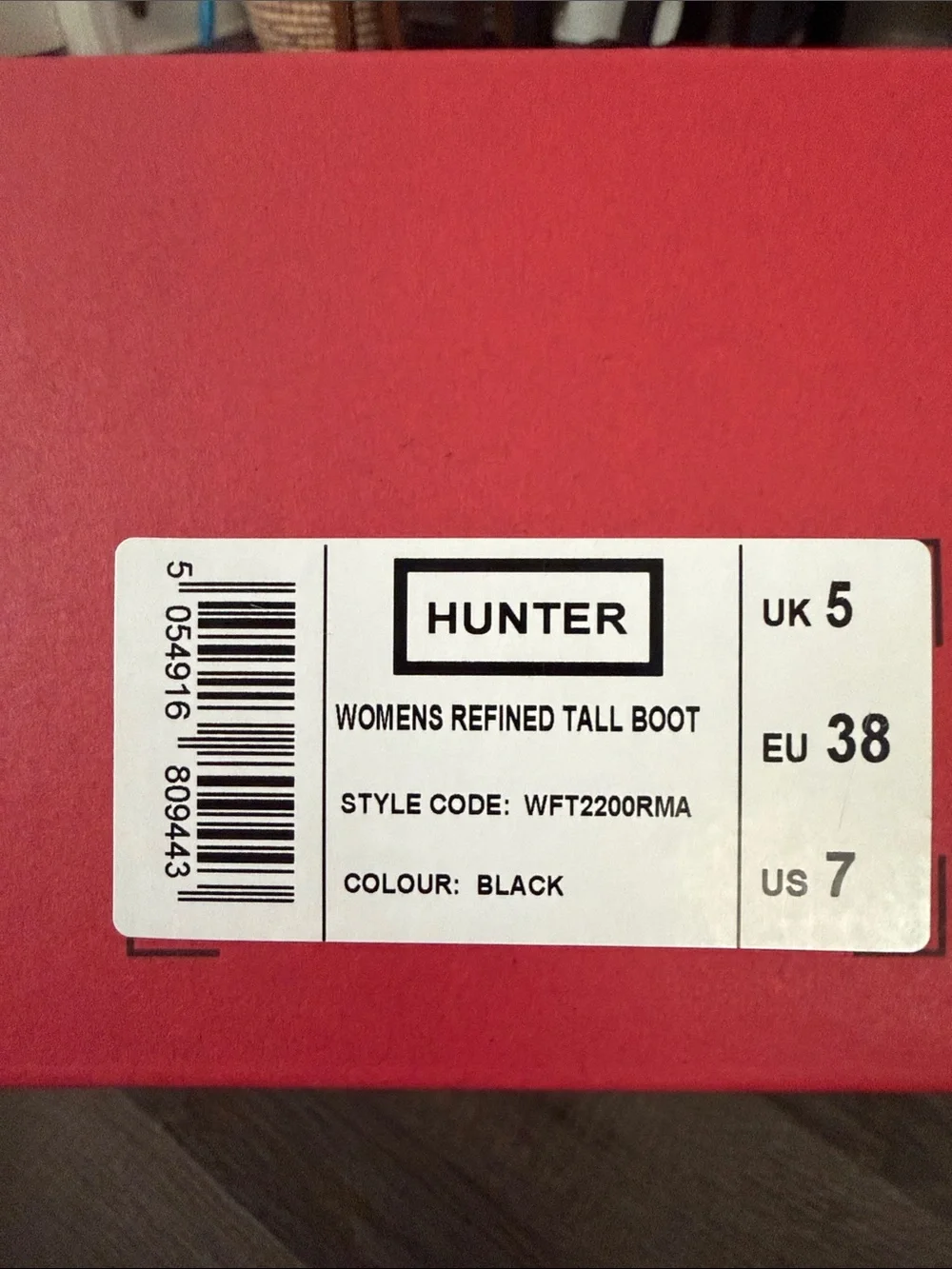 *BRAND NEW IN BOX* HUNTER Women’s Refined Tall Boot Black size US 7 | EU 38